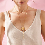 Kalinda 18K Gold Plated Necklace