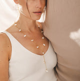 Mara 18K Gold Plated Necklace w. Pearls