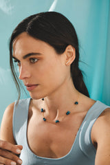 Fiji Lapis Lazuli 18K Gold Plated Necklace w. Lapis