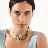 Noa 18K Gold Plated Necklace w. Pearls & Kyanite