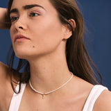 Divina 18K Forgyldt Halskæde m. Perler