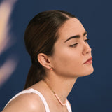 Shasa 18K Gold Plated Necklace w. Coral