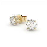 Cosmos Solar 18K Gold Earrings w. Lab-Grown Diamonds