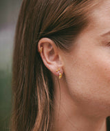 IX Marquise Gold Plated Earring