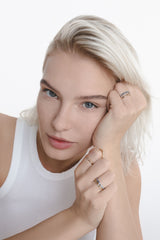 Becoming Mama 18K Gold Ring w. Lab-Grown Diamond