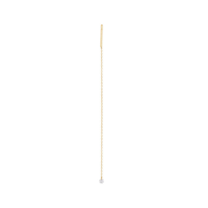 Danaé Chain 18K Gold or Whitegold Earring w. Diamond