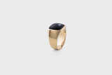 IX Cushion Signet 22K Forgyldt Ring m. Onyx