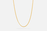 IX Curb Medi Gold Plated  Necklace