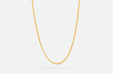 IX Curb Medi Gold Plated Necklace