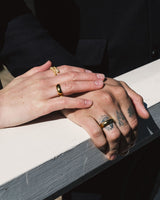 IX Crunchy diamond Nature 14K Gold Ring