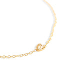 9K Gold Necklace w. Ocean Diamond
