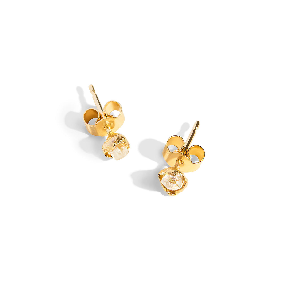 9K goldene Ohrstecker I Ocean Diamanten