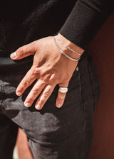 IX Cushion Polished Ring