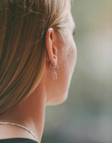 IX H Letter Silver Pendant