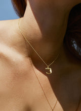 Diamond Letter T 18K Gold Necklace or Pendant w. Diamond