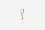 IX I Letter 22K Gold Plated Pendant