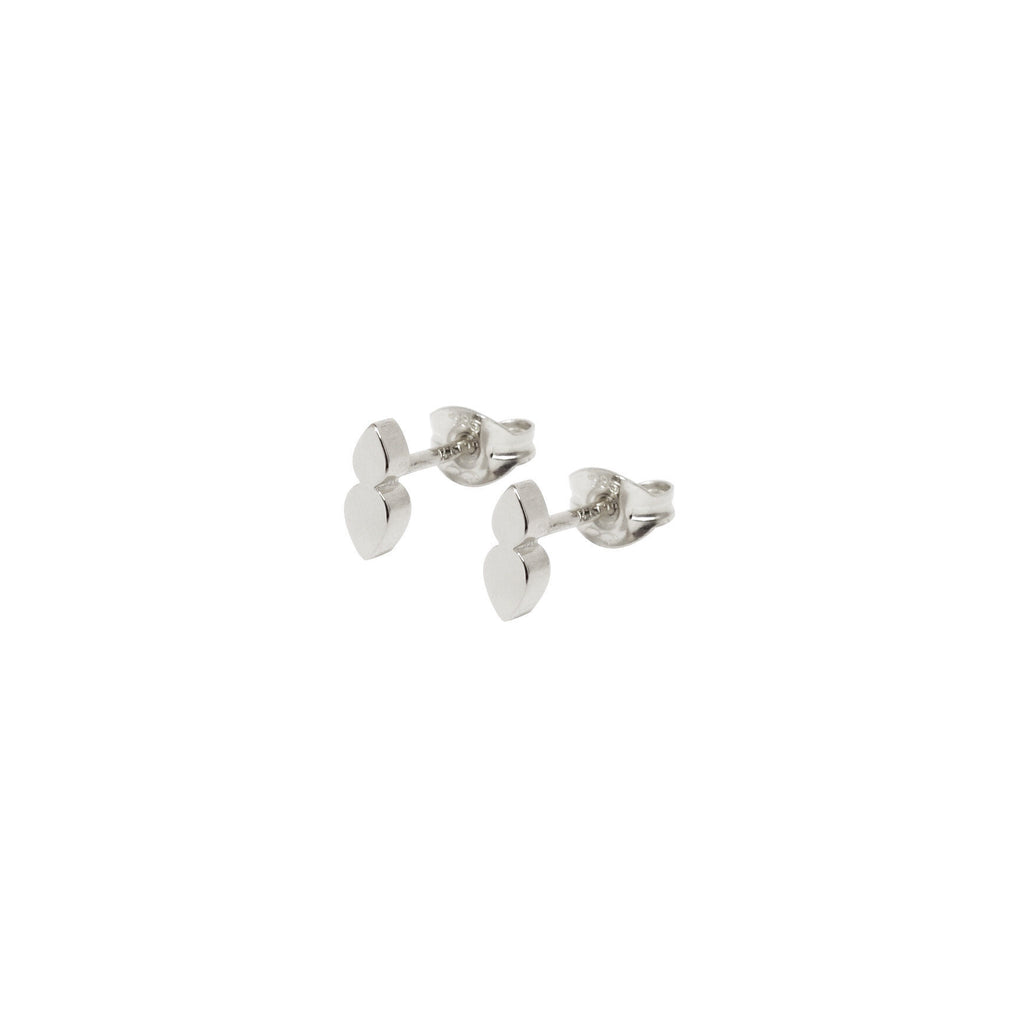 Double Tears Silver Earrings