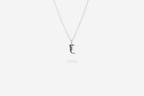IX J Letter Silver Pendant