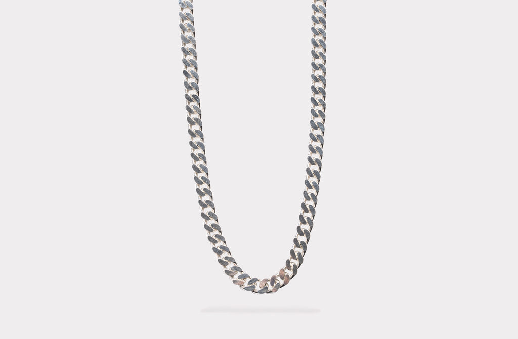 IX Curb Silver Necklace