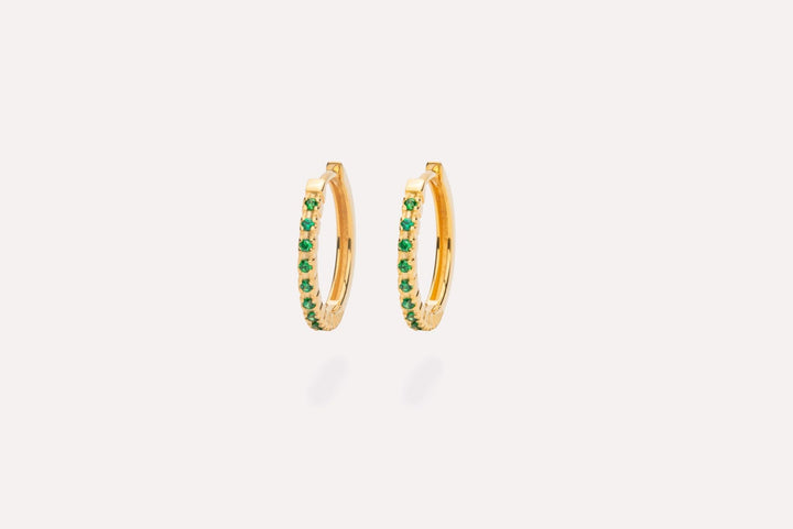IX Eternity Gold Plated Hoops