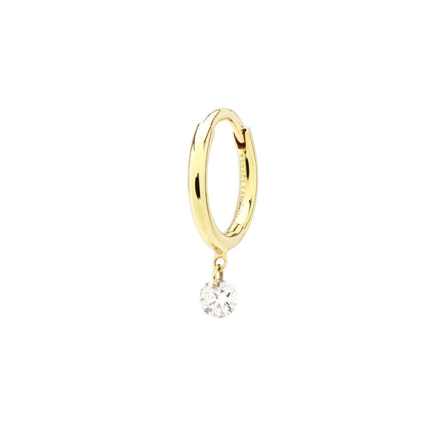 Danaé Piercing 18K Gold, Whitegold or Rosegold Hoop w. Diamond