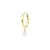 Danaé Piercing 18K Gold, Whitegold or Rosegold Hoop w. Diamond