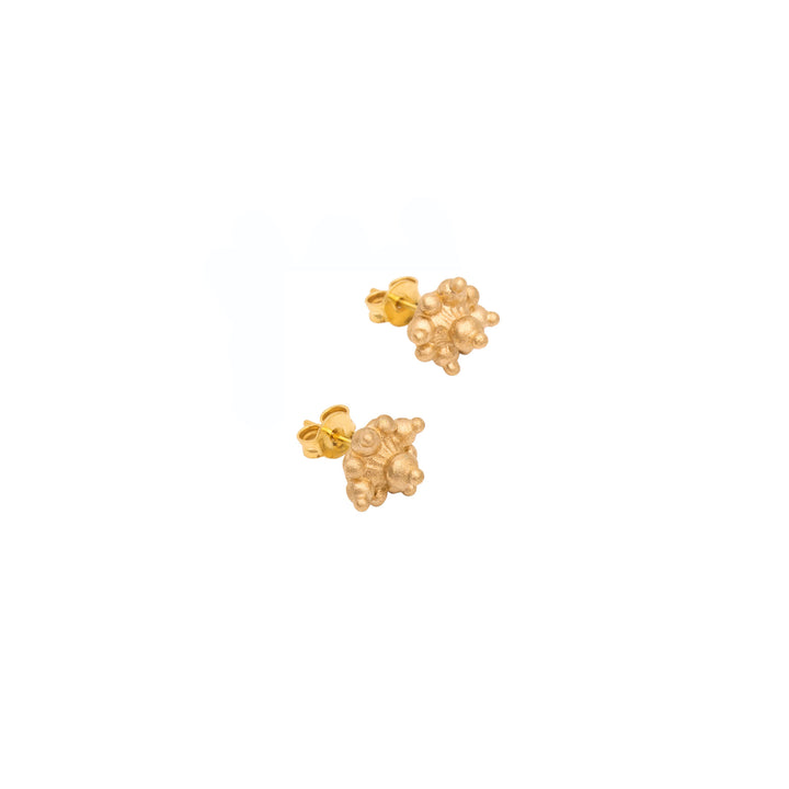 Blossom 18K Gold Studs