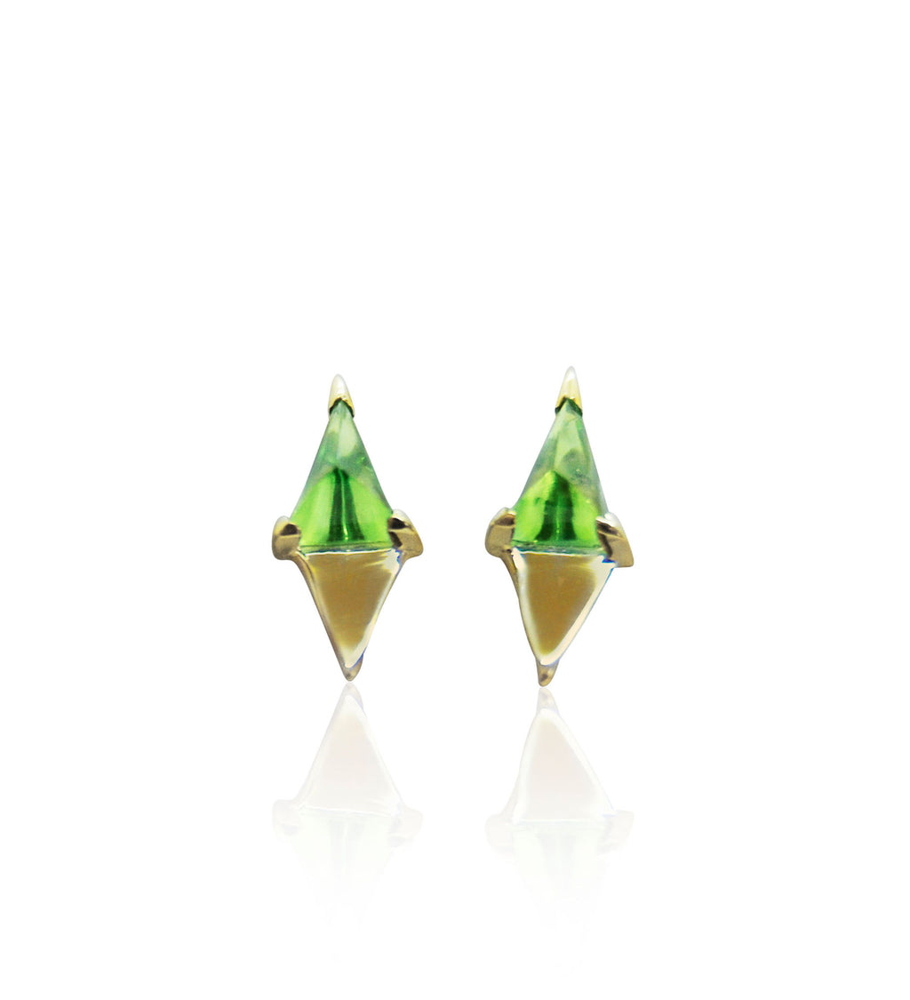Jamie 14K Gold Earrings w. Tsavorites