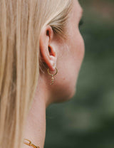 IX F Buchstabe I Anhänger I Goldplattiert 22K