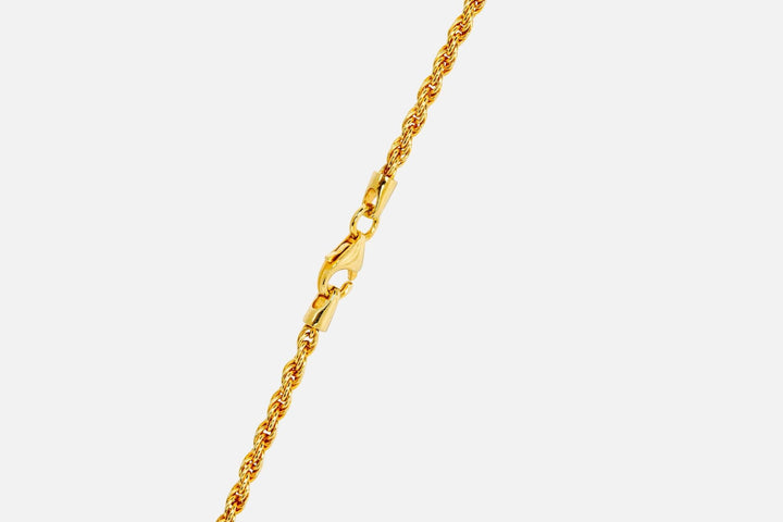 IX Rope Gold Plated Anklet