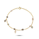 Limited Edition Grey, Brown & Pink 18K Gold Plated Bracelet
