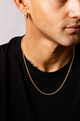 IX Curb Marina Gold Plated Necklace