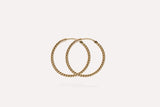 IX Rope s Gold Plated Hoops