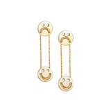 FRIENDS Happy Sad Drop 18K Gold Plated or Silver Earrings