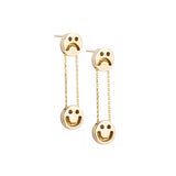 FRIENDS Happy Sad Drop 18K Gold Plated or Silver Earrings