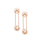 FRIENDS Happy Sad Drop 18K Gold Plated or Silver Earrings