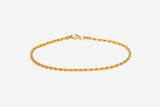 IX Rope Gold Plated Bracelet