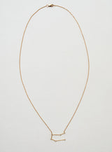 Star Sign Gemini 18K Guld Halskæde m. Diamant