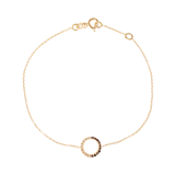 Claire 18K Gold Bracelet w. Black & White Diamonds