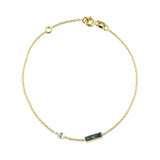 Eline 18K Guld Armbånd m. Safirer