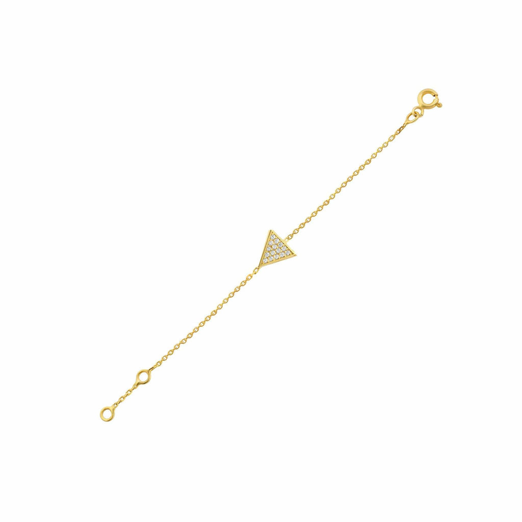 Mara 18K Gold Bracelet w. Diamonds