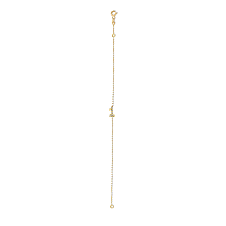 Numerology 1 18K Gold Bracelet w. Sapphires