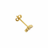 Mara - Single 18K Gold Earring w. Diamonds