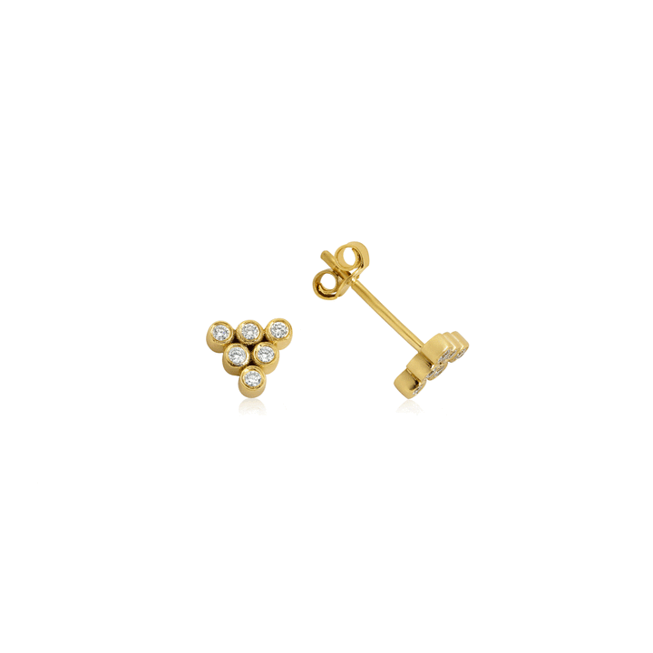 Mara 18K Golds Earring w. Diamonds