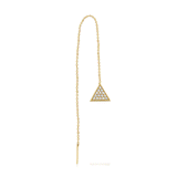 Mara Thread 18K Gold Earring w. Diamonds