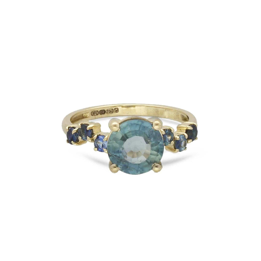 Artisia 18K Gold Ring w. Sapphires