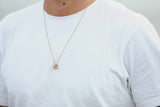 IX A Letter 22K Gold Plated Pendant
