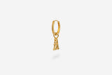 IX A Letter 22K Gold Plated Pendant