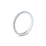 Grace 17mm Eternity 14K Whitegold Ring w. Lab-Grown Diamonds