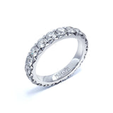 Luxury Grace Eternity 14K Whitegold Ring w. Lab-Grown Diamonds